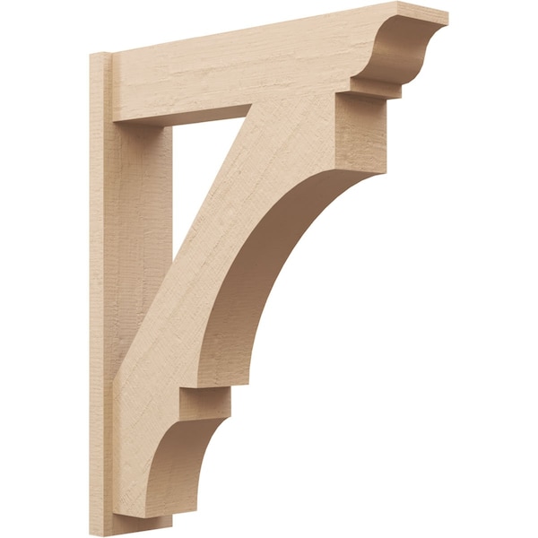 Ekena Millwork 8-in W x 34-in D x 42-in H Balboa Trad Rough Cedar Woodgrain TimberThane Outlooker, Primed Tan OUTUR080X34X42BOA04RCPR - main